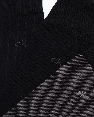 Miniatura 4 de Calvin Klein Calcetines de vestir para hombre, paquete de 6 calcetines cómodos de mezcla de algodón, calcetines de vestir para hombre (7-12)