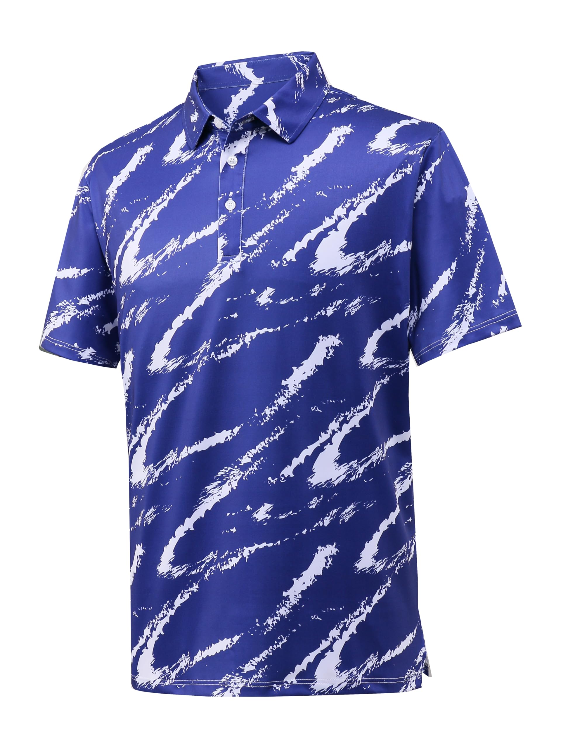 Bnosio Mens Dry Fit Athletic Golf Polo Shirts Short Sleeve Moisture Wicking Performance Fabric