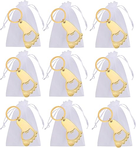 Miniatura 4 de 48 llaveros con huella de bebé, abridor de botellas, recuerdos de baby shower, para decoración de invitados, abrebotellas para invitados, bodas,