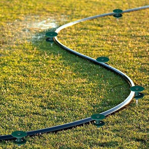 Miniatura 6 de 16 estacas guía de manguera de jardín de 10 pulgadas, estaca de metal resistente de zinc inoxidable, estacas de guía de manguera de metal resistente