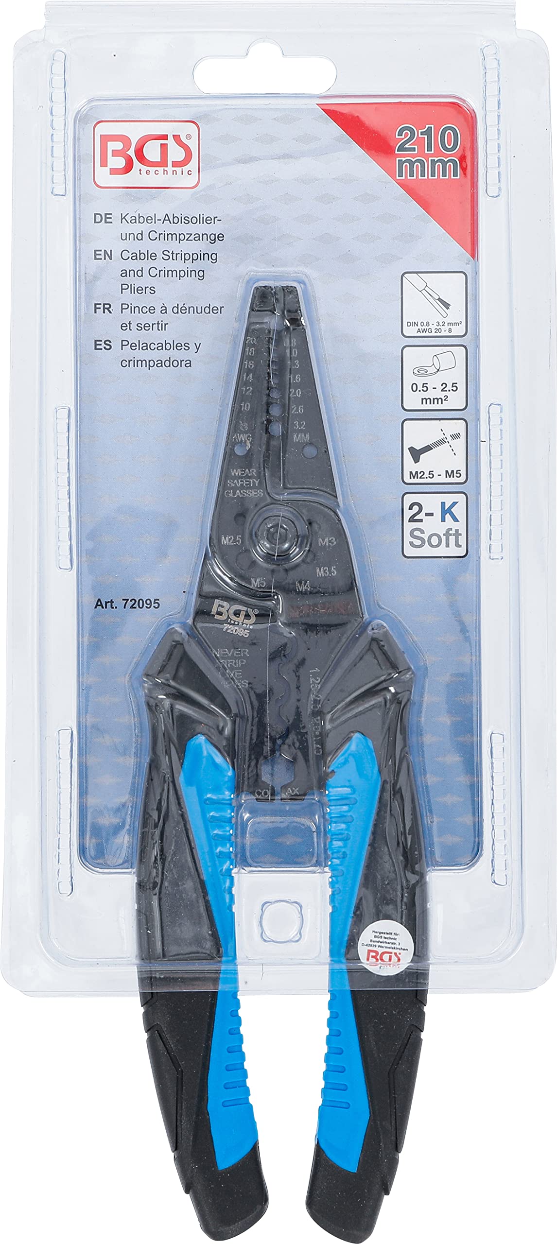 Pince à Sertir Et à Dénuder Cosses Isolées Et Non Isolées