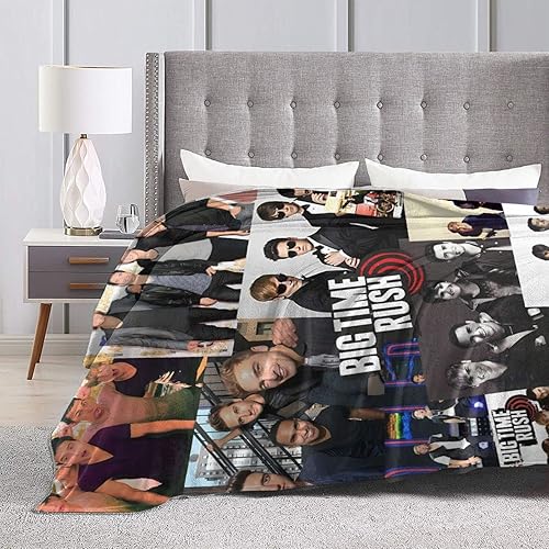 Miniatura 4 de Big Music Time Music Rush - Manta de franela suave de forro polar, cálida y acogedora manta estampada para sofá de 60 x 50 pulgadas