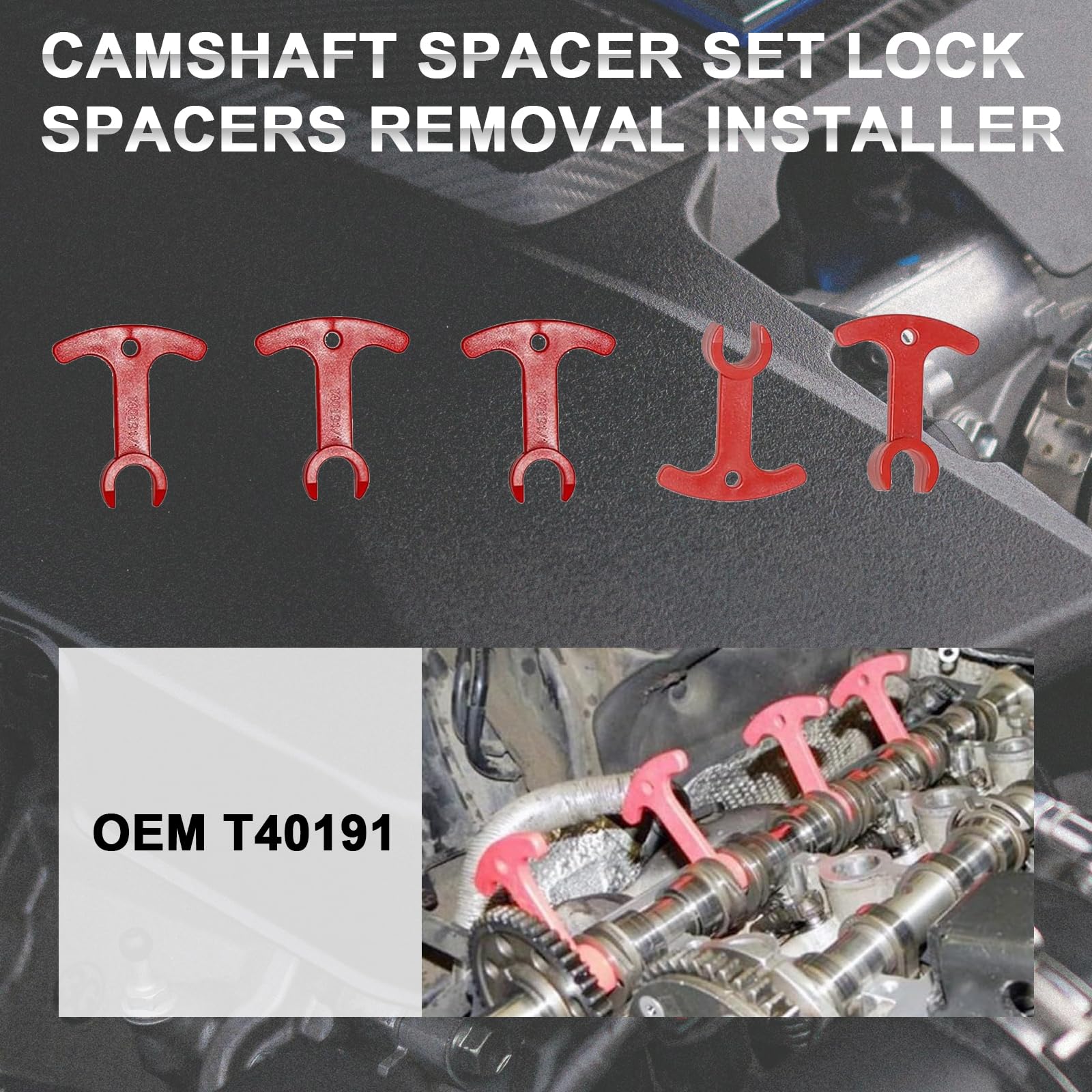 LIROPAU Conjunto de Herramientas de Sincronización del Motor EA888 1.8 2.0 TSi TFSi Motor Árbol de levas Herramienta de sincronización del cigüeñal TFSI T40191