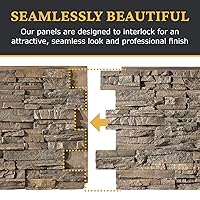 Vista 7 de Paneles de revestimiento de pared de poliuretano de alta densidad para decoración interior y exterior Panel de revestimiento de piedra apilada