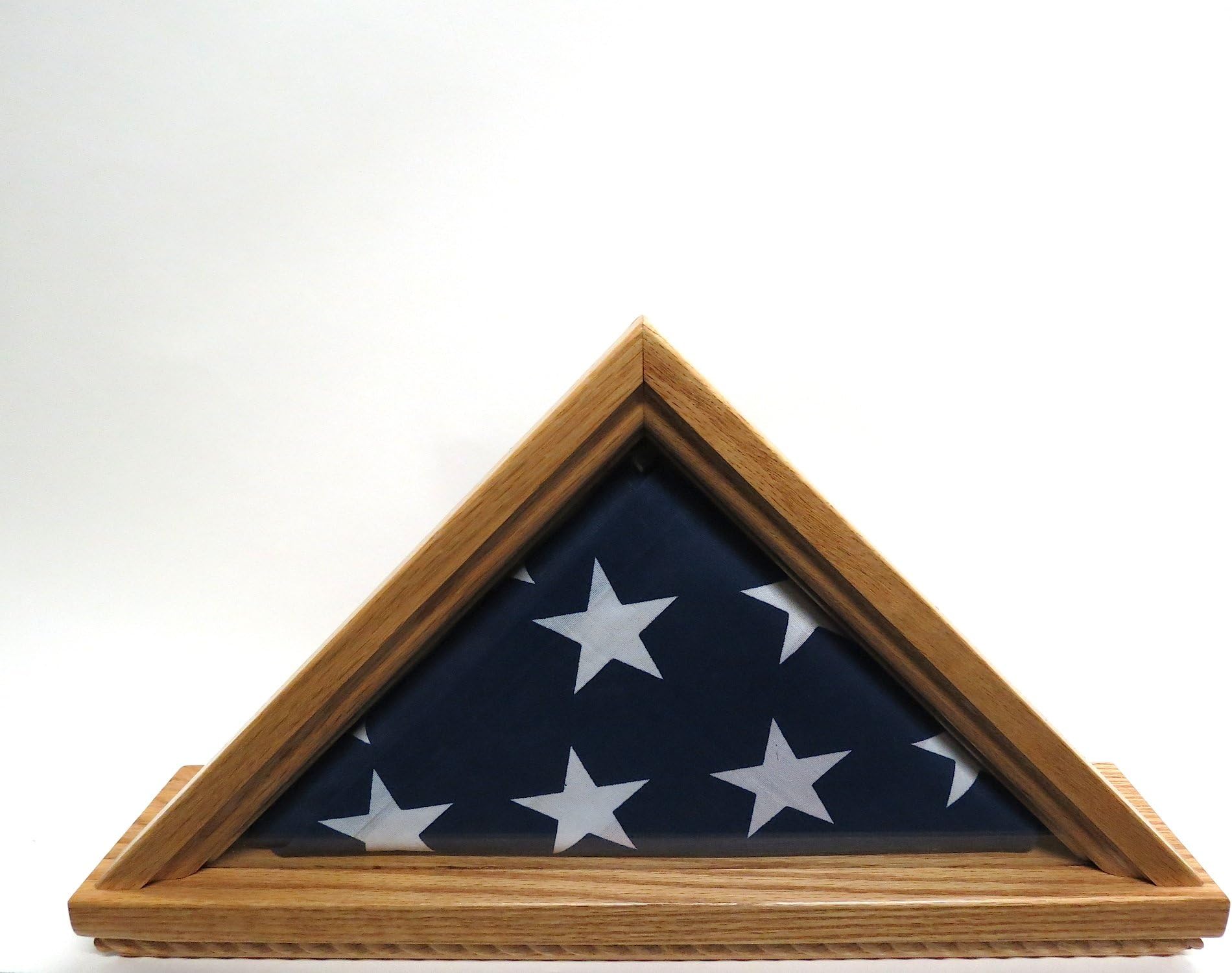 Military (3x5) Flag Case (Solid Oak Wood)