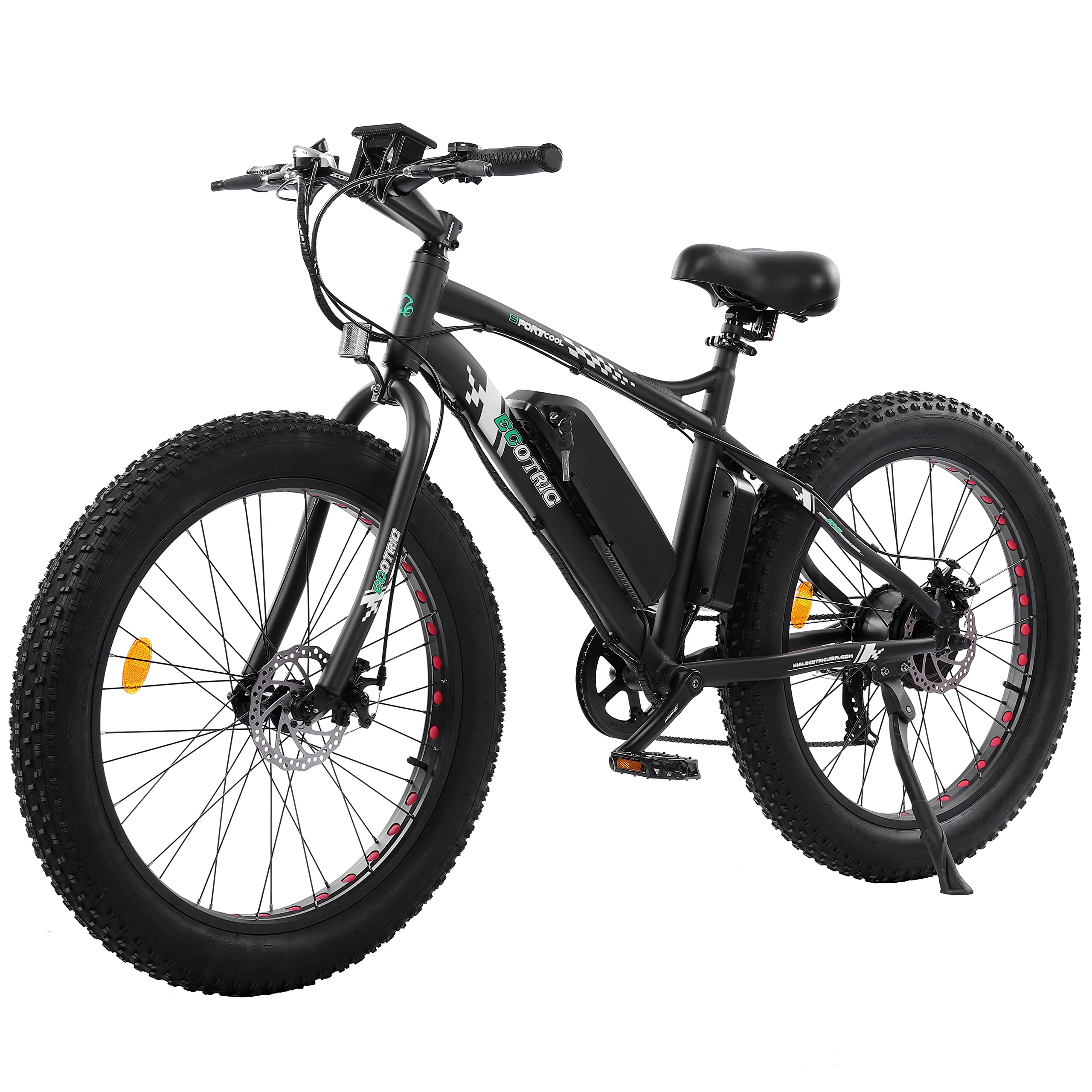 Buy ECOTRIC Electric Bicycle 26 X 4 Tire Bike 23 MPH 500W 36V 13AH
