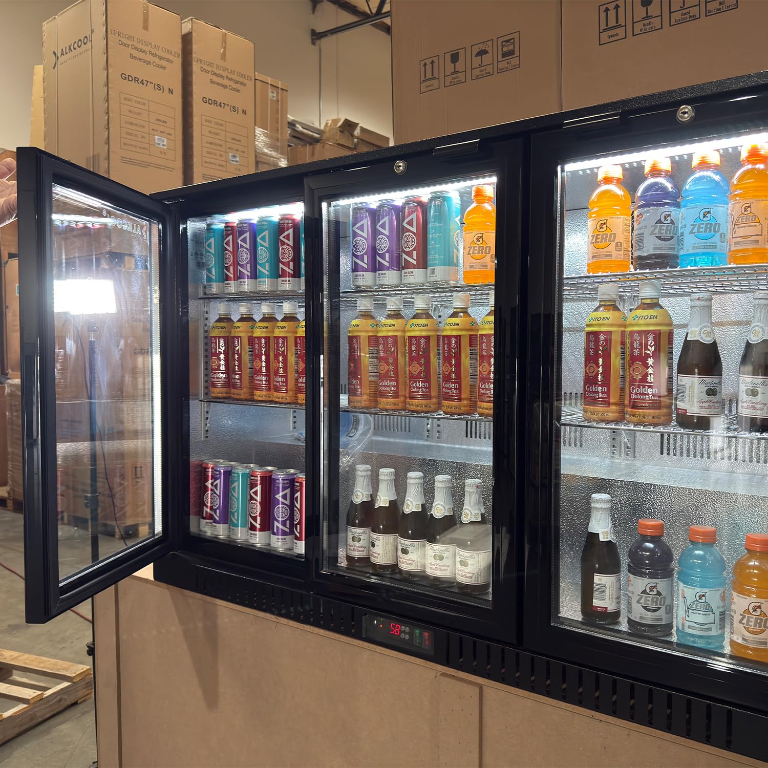 Atosa Commercial Back Bar Cooler, Glass Door