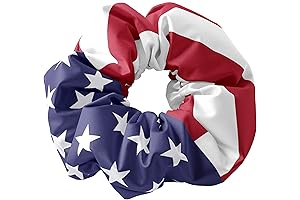 American Flag Scrunchies - Patriotic Hair Accessory for 4th of July