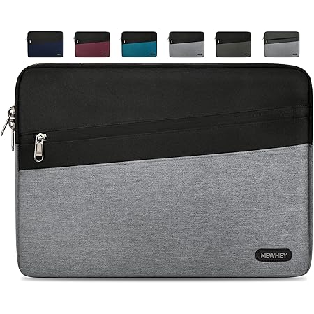 Custodia Laptop 13-14 Pollici Leggera Impermeabile, Morbida E Imbottita Con Cerniera - Vestibilità Universale (Nero)