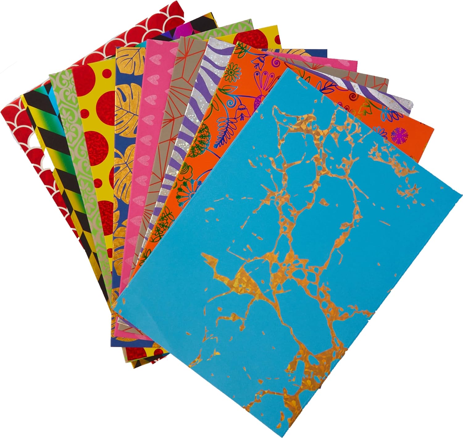 Springboard A4 Metallic Holographic Foil Design Card - 230gsm Cardstock for Card Making - Crafting Card Compatible w/Die-Cutting Machines - Prism Pink (Deep Pink Card) - 10-Pack