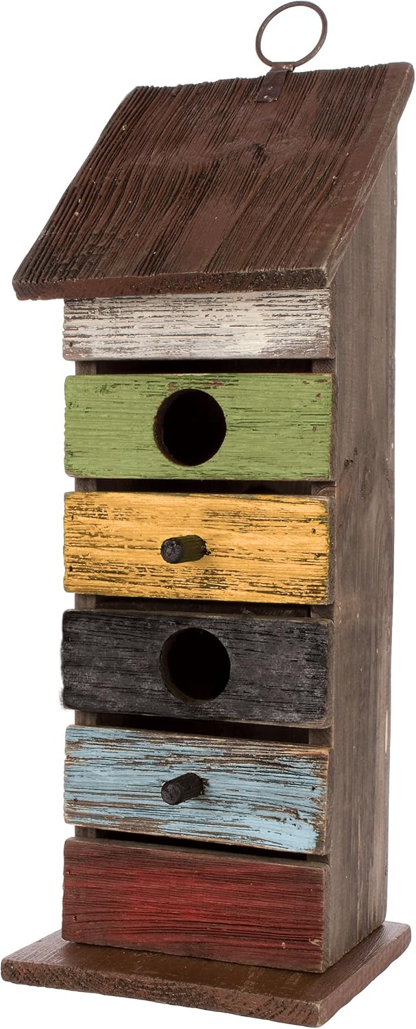 Carson Home Accents Vintage Tall Birdhouse, 14.25-Inch : Bird Houses : Patio, Lawn & Garden