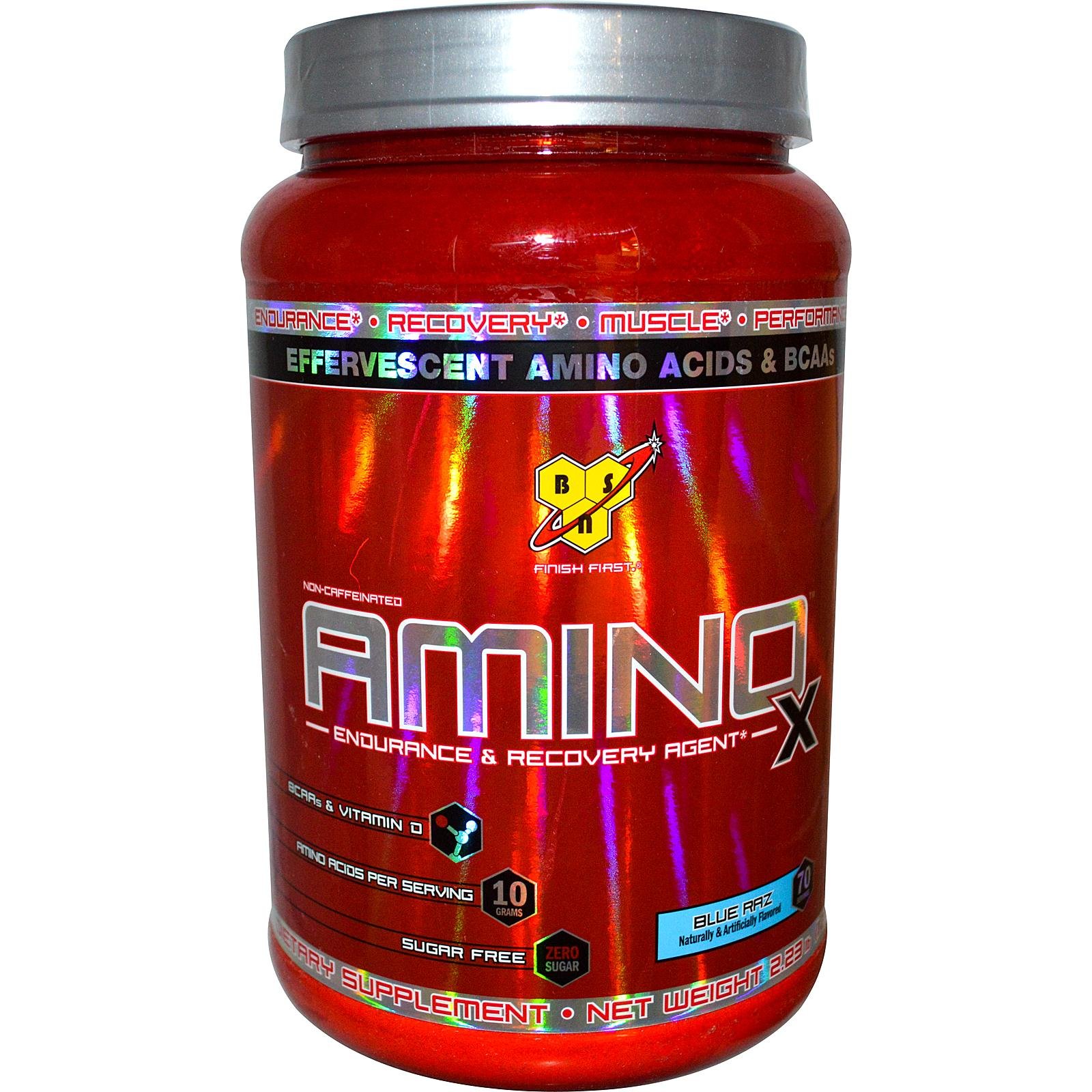 BSN - Amino X Blue Raspberry 70servings - 2.23 LBS