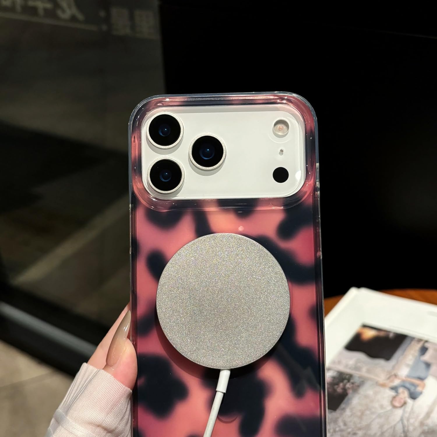 Jmltech Magnetic for iPhone 17 Pro Max Case Tortoise Shell Phone Cases Girly Clear Aesthetic Cute Women TrendyCompatible with MagSafe Silicone Shockproof Protective - Image 4