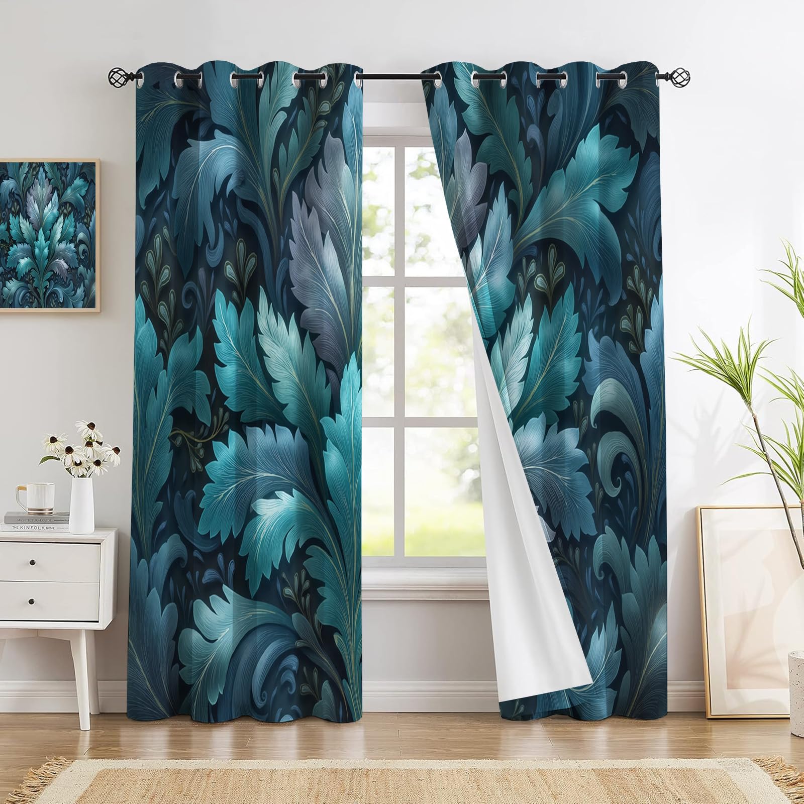 Rideau à œillets vintage pour créer un cocon dans la chambre