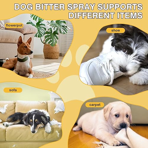 Miniatura 9 de Spray sin masticar para perros con manzana amarga para cachorros, evita que los perros mastiquen los muebles, spray antilamedoras para perros