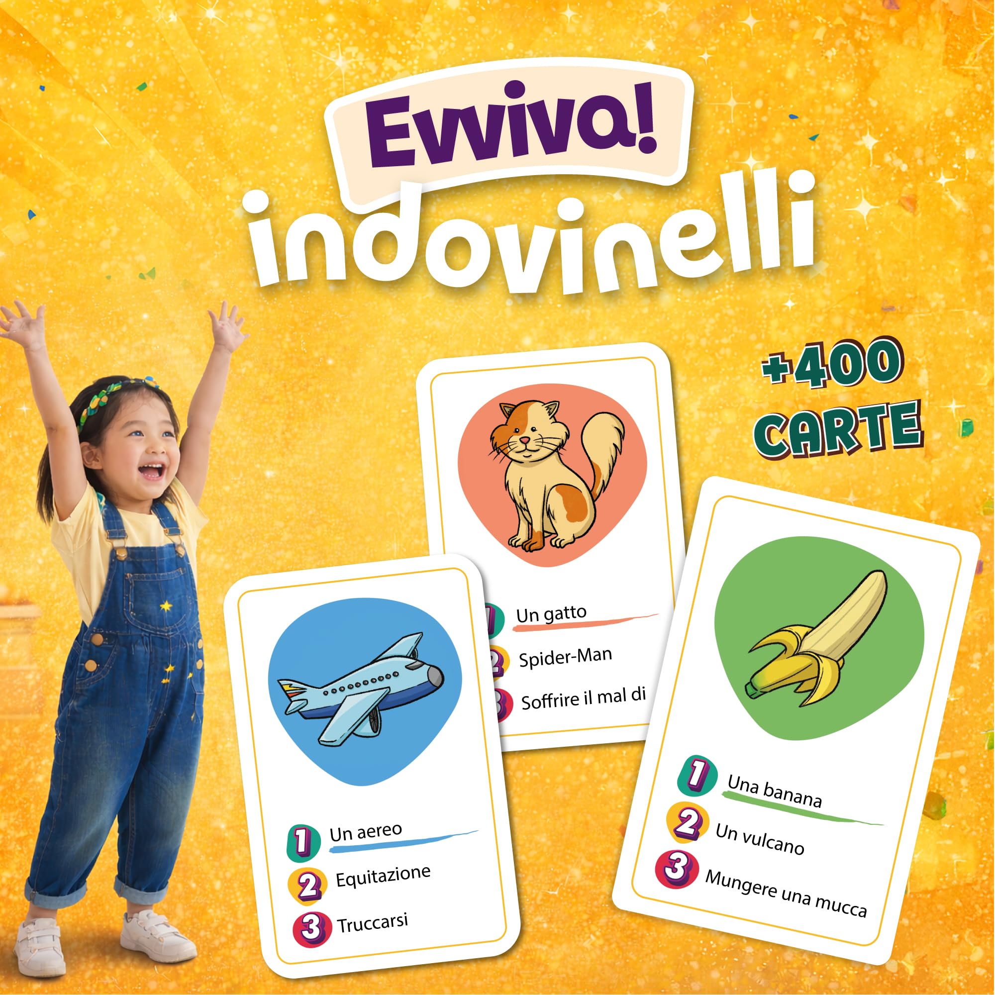 ZENAGAME Generazione Mimo, 120 Carte Da Gioco Per Bambini - 400 Mimi, 4-99 anni