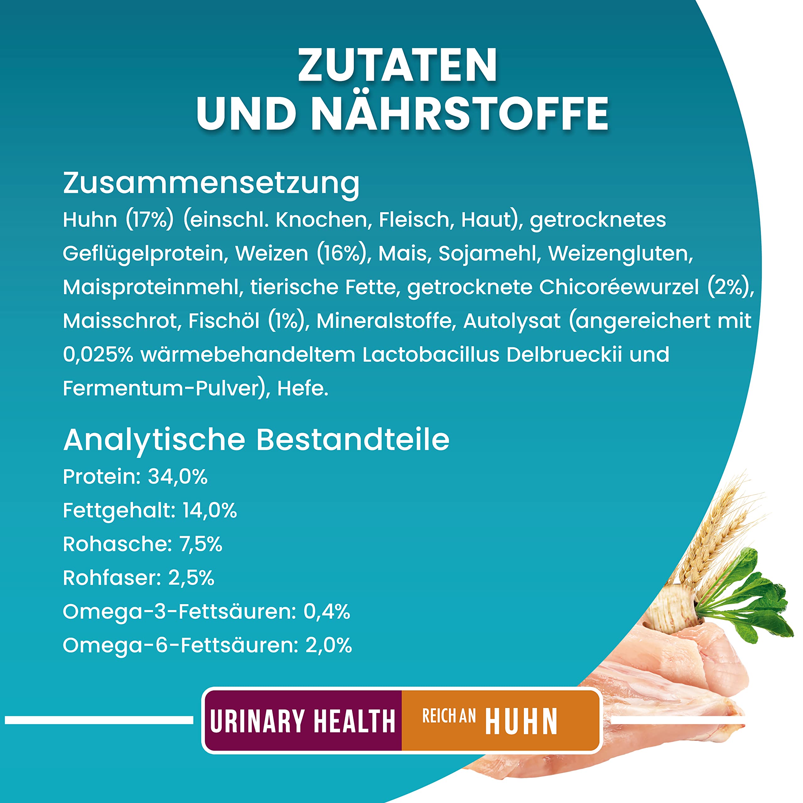 PURINA ONE BIFENSIS Urinary Care Katzenfutter trocken, reich an Huhn, 6er Pack (6 x 1,4kg)