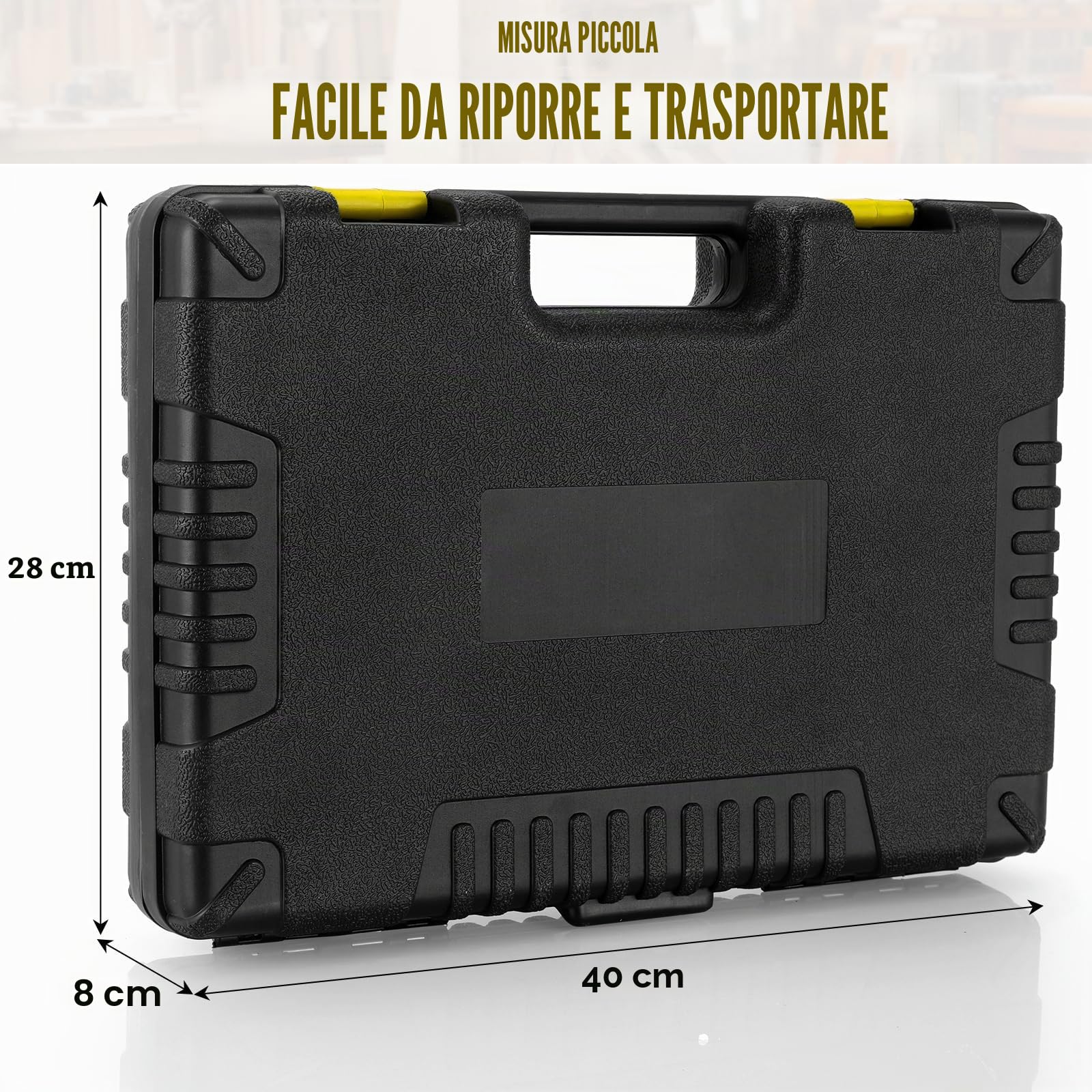 TLGREEN Cassetta Attrezzi, Valigia Attrezzi Completa 218 Pezzi, Set Attrezzi con Chiave Regolabile,Martello,Pinze, Sega, Cacciavite Precisione Set di Cacciaviti Riparazioni Domestici Ufficio (giallo)