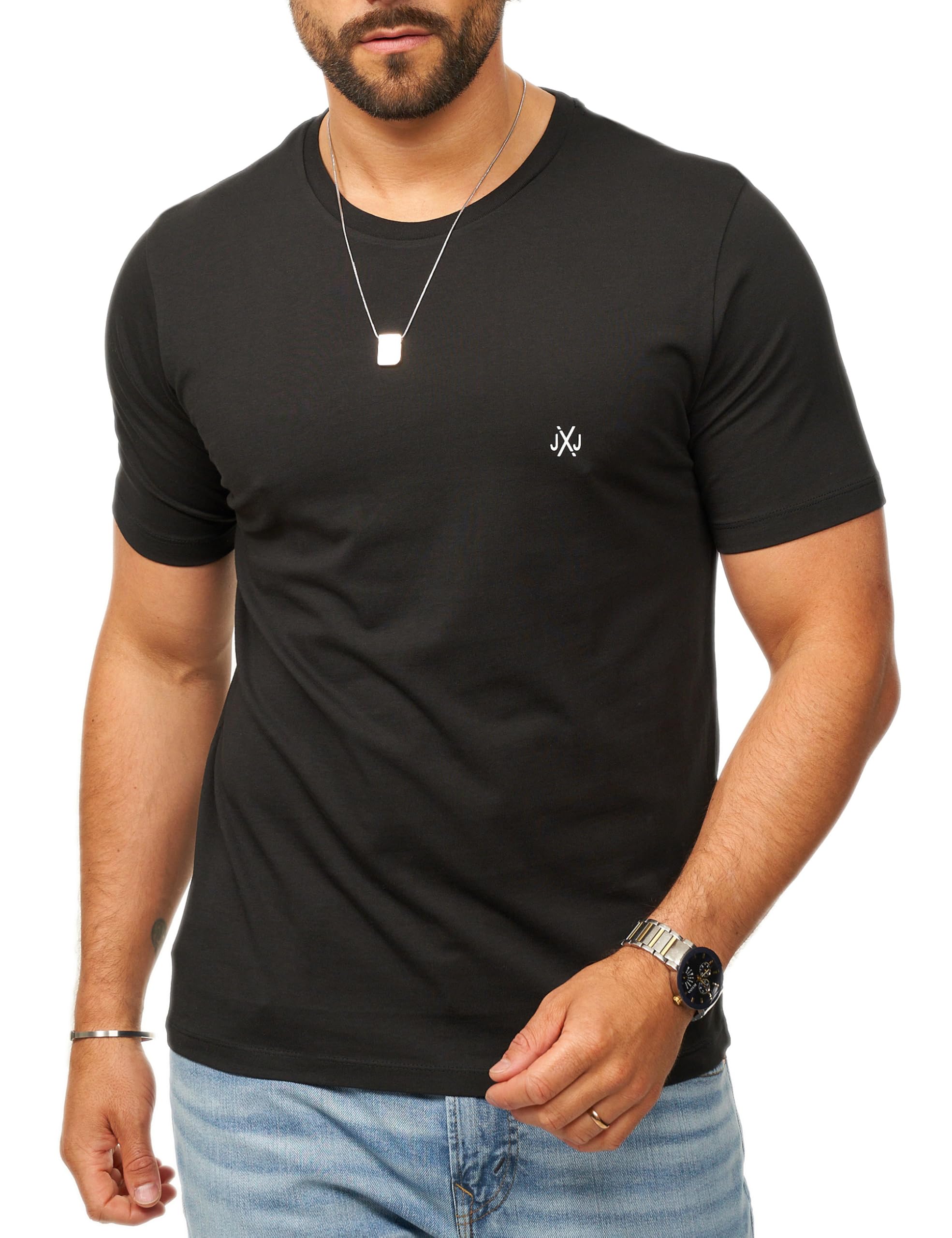 JACK & JONES Herren T-Shirt Infinity O-Neck Shirt Kurzarmshirt