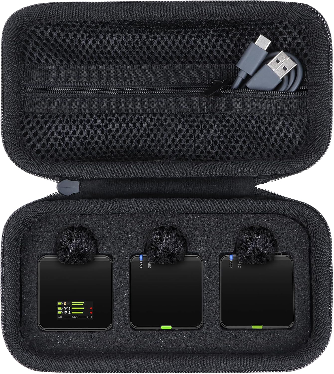 Storage Case Compatible with Rode Wireless GO III/GO 2 Microphone