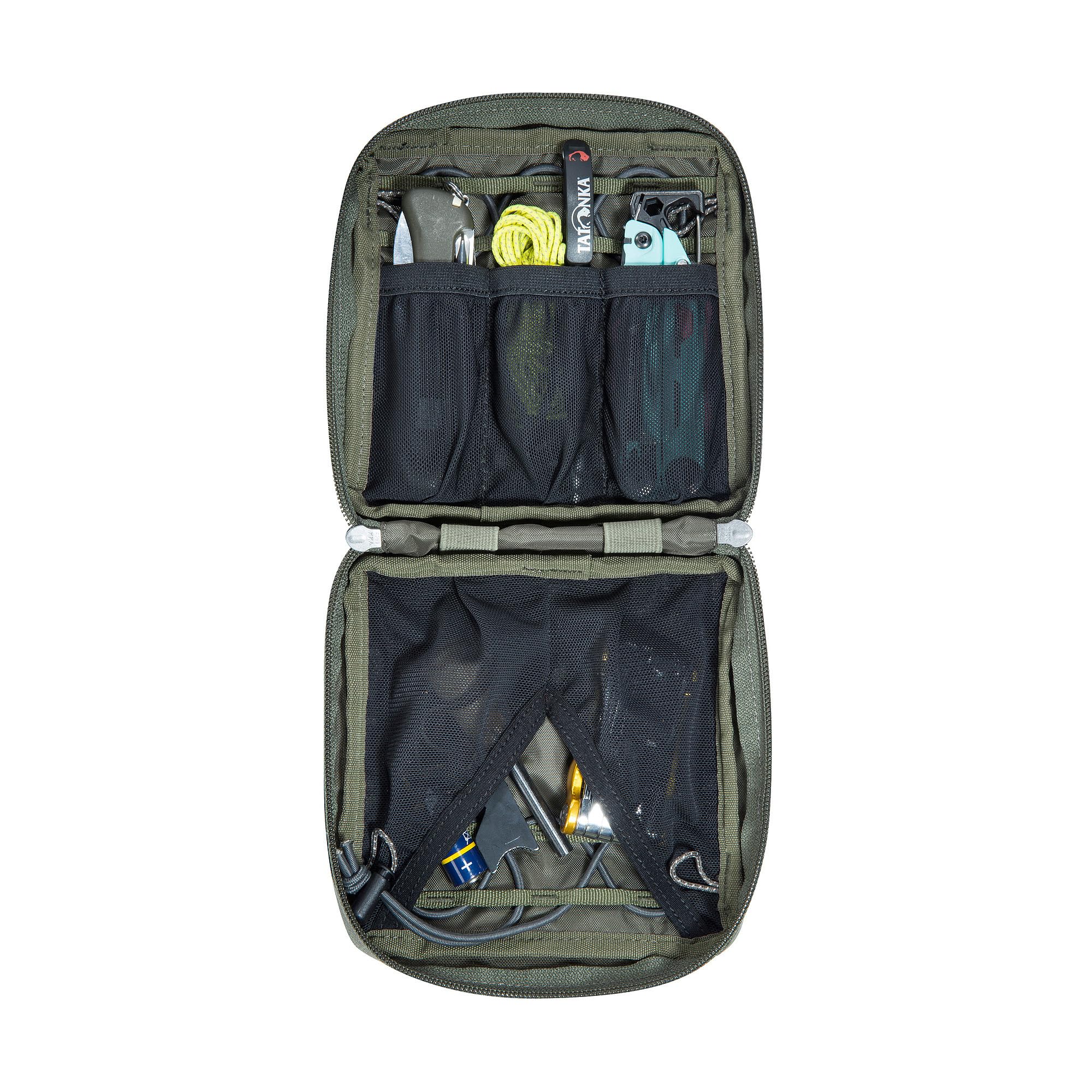 Tatonka Universal Pouch 14 x 14 cm - Robust Accessory Bag for Backpacks and Waist Bags with Modular Attachment System (MOLLE etc.) - Image 4