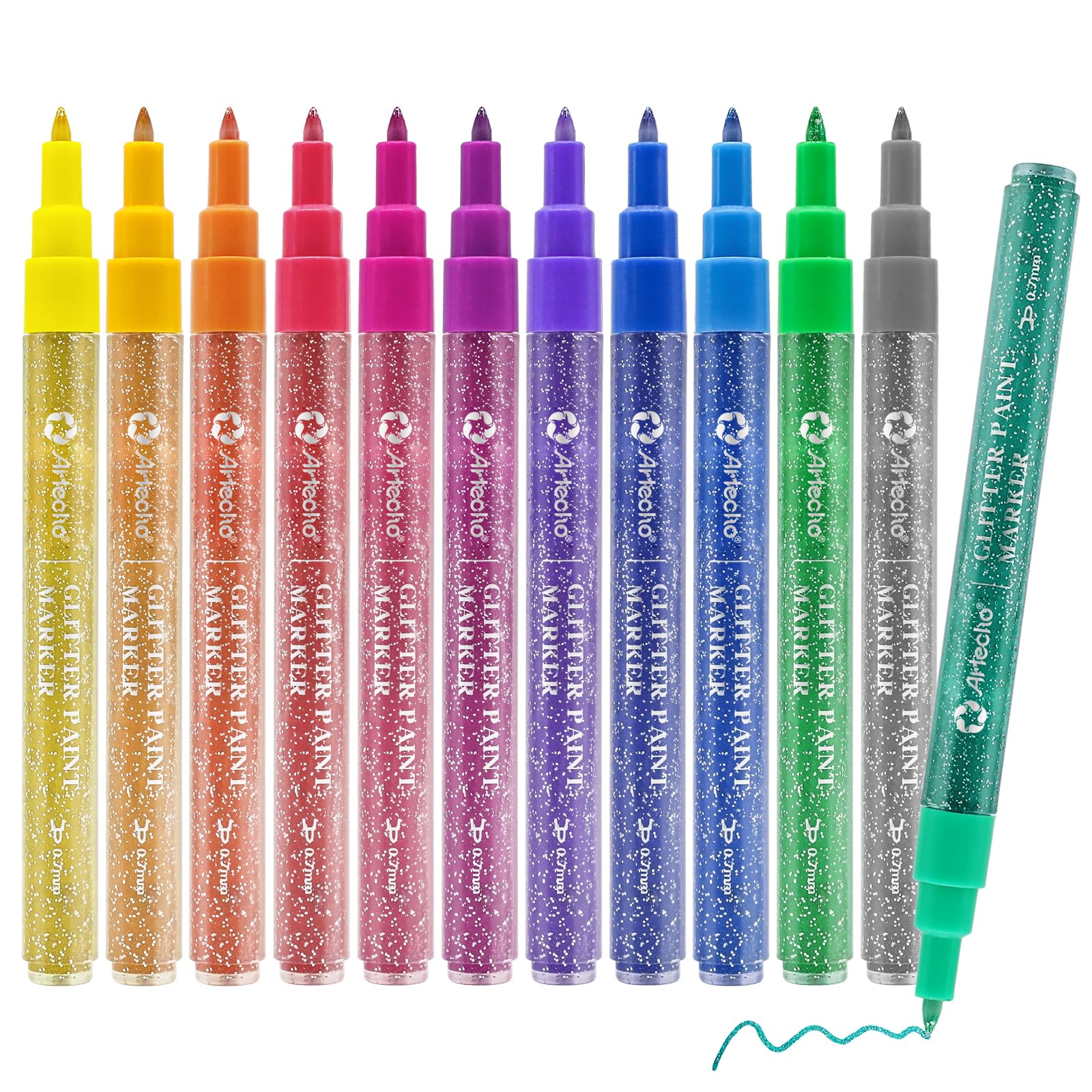 Artecho 36 PCS Dual-Tip Acrylic Paint Pen