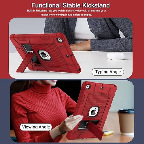 Miniatura 6 de Rantice - Funda para iPad de 987 generación, funda protectora híbrida resistente a golpes y caídas con soporte para iPad de 10.2 pulgadas