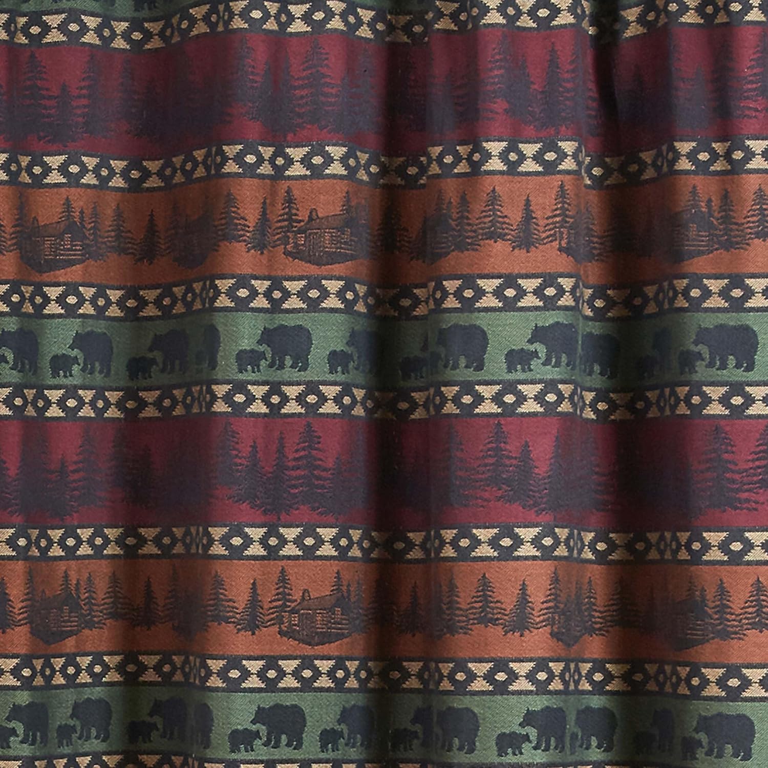 Park Designs Mountain Bear Shower Curtain 72x72