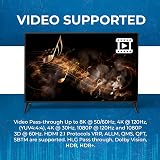 OREI 8K Audio Extractor HDMI UltraHD 4K @ 120Hz 48G HDMI 2.1 Audio Converter for PS5 SPDIF + 3.5mm Output HDCP 2.3 - Dolby Digital/DTS Passthrough CEC, HDR, Dolby Vision, ARC, HDR10+ (BKA-1)