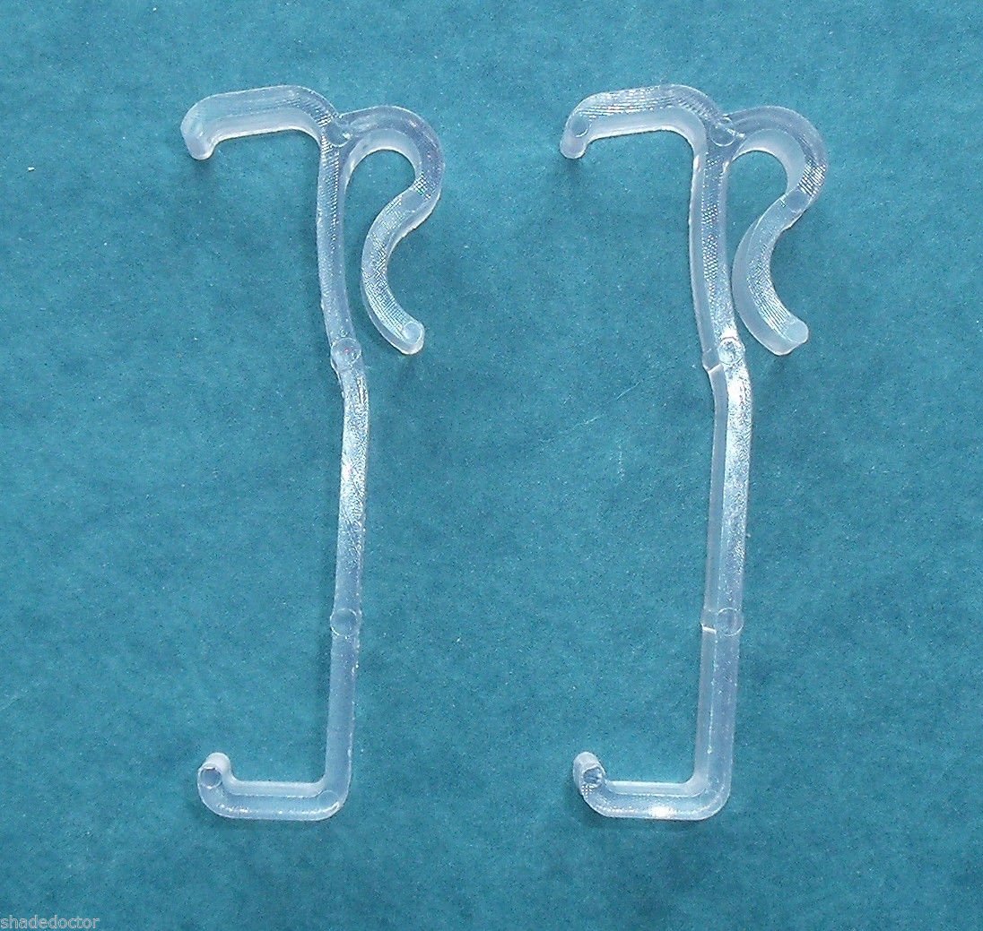ONE PAIR 2 1/2" Single Slat VALANCE CLIPS for 2" Faux WOOD MINI