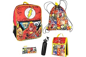 Bioworld DC Comics Justice League Backpack 5 Piece Set