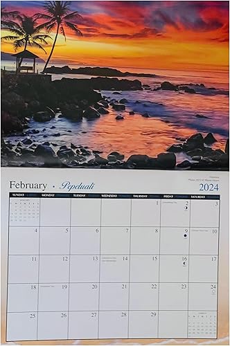 Miniatura 3 de Long's Hawaii 2024 - Calendario de pared hawaiano de doce meses (Hawaii, el estado 50)