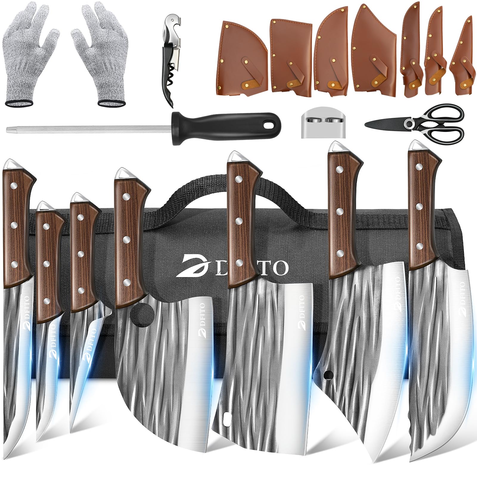 best professional chef knife set with roll bag