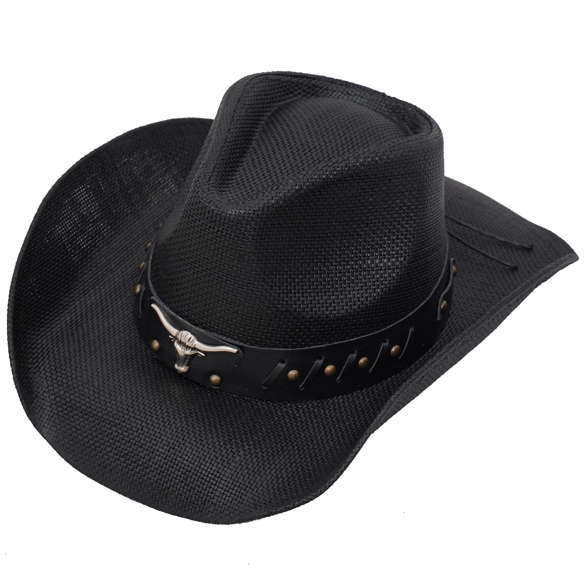 SoJourner BagsMen & Women's Cowboy Cowgirl Hat - Western Hats for Women, Adjustable Cowboy Hat Men with Wide Brim
