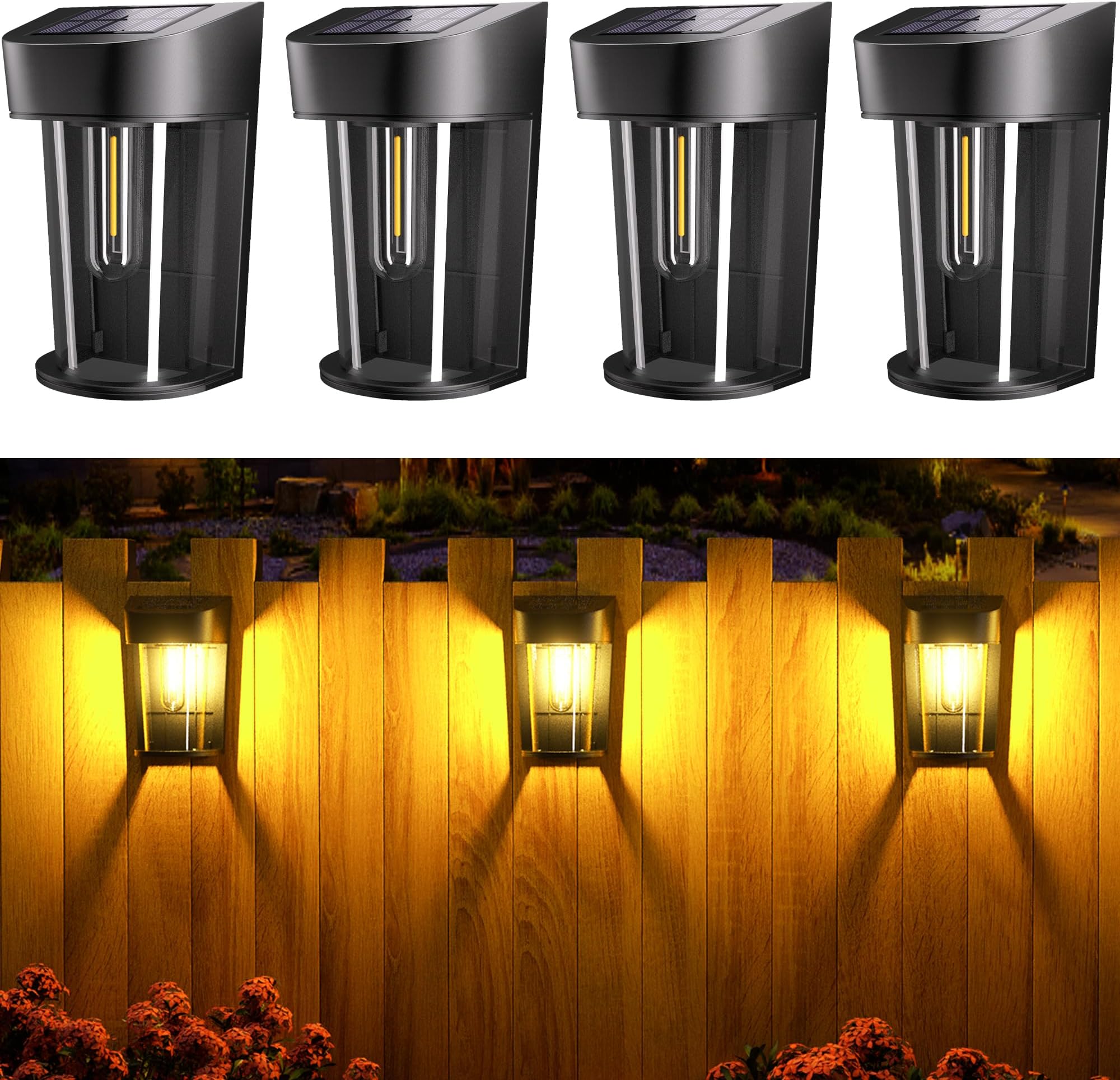 Lot De 2 Dômes De Rechange Solaires Avec LED - Pour Lanternes De Jardin - Panneau Solaire Intégré, Allumage Automatique