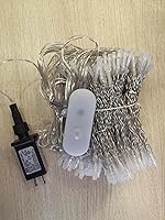 Vista 11 de JMEXSUSS - Cadena de luces de Navidad rojas y blancas de 300 LED con control remoto, luces de cortina de Navidad de 9.8x9.8 pies, enchufe, 8 modos