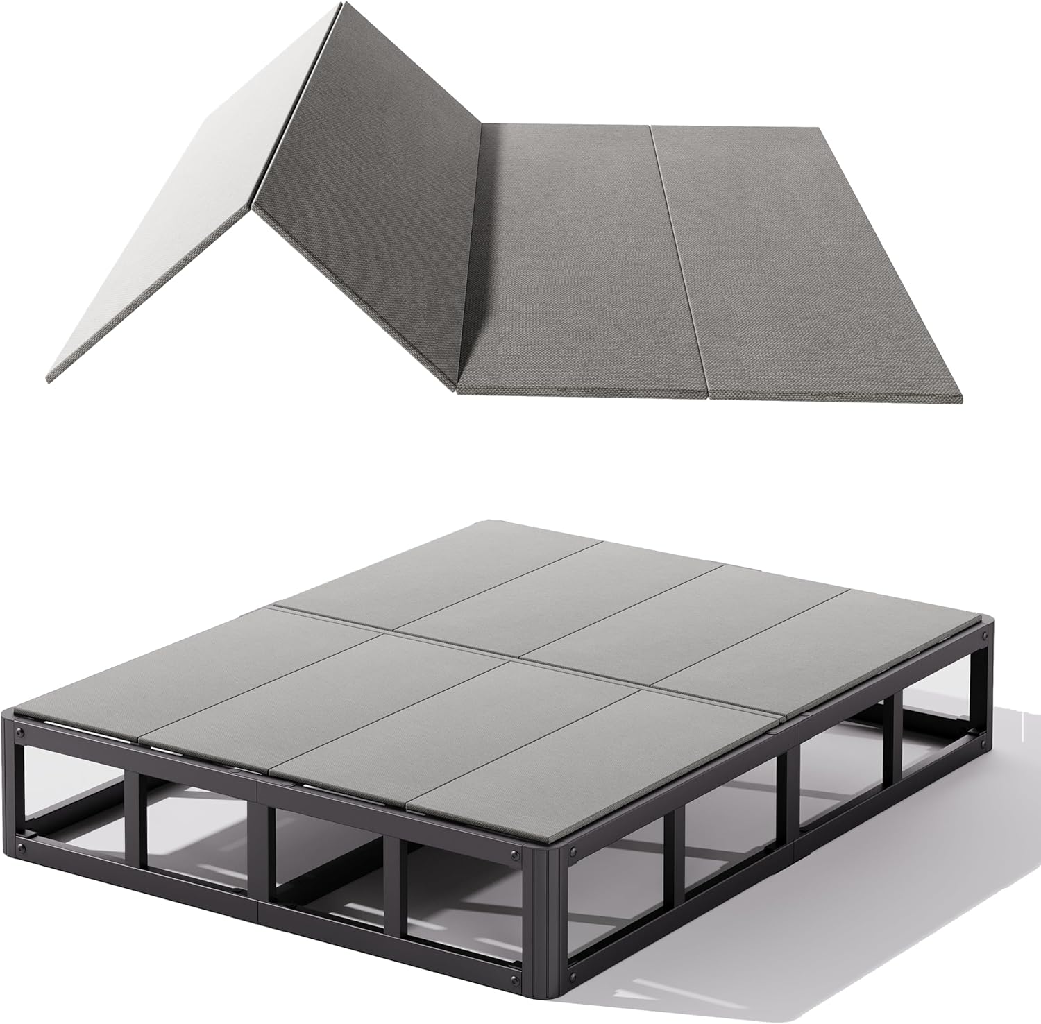 Premium Bunkie Board Queen, Mattress Support Board Improved Comfort and Support, Breathable, Noise Minimizing, Low Profile Bed Bunkieboards 8mm(Panel Thickness), Bed Board Under Mattress