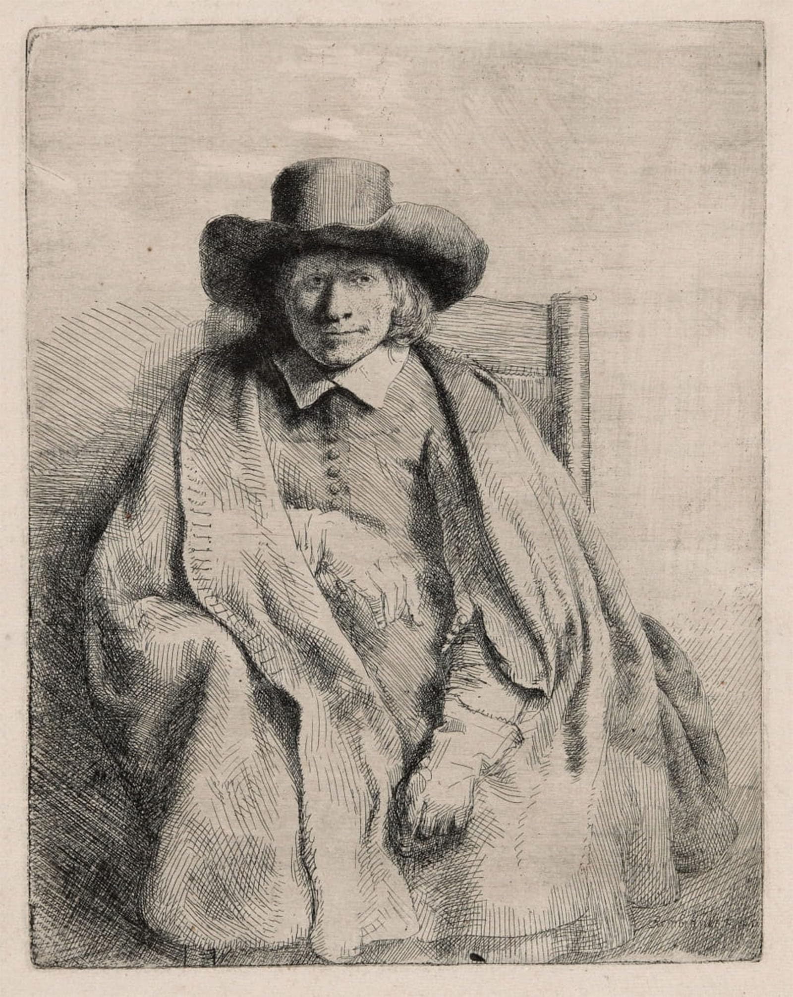 SERENDIPITP Vintage Wall Art Canvas Nordic Poster Canvas Print Picture Clement de jonghe by Rembrandt van Rijn Wall Art Poster for Home Decor 60x90cm