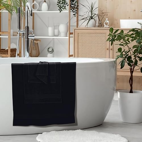 Miniatura 5 de Elvana Home Juego de 6 toallas de algodón ultra suave que contiene 2 toallas de baño de 28 x 55 pulgadas, 2 toallas de mano de 16 x 24 pulgadas y 2