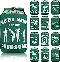 Vista 1 de Enfriador de latas de cerveza de golf, paquete de 12 fundas para latas de despedida de soltero, de neopreno, para bebidas, suministros