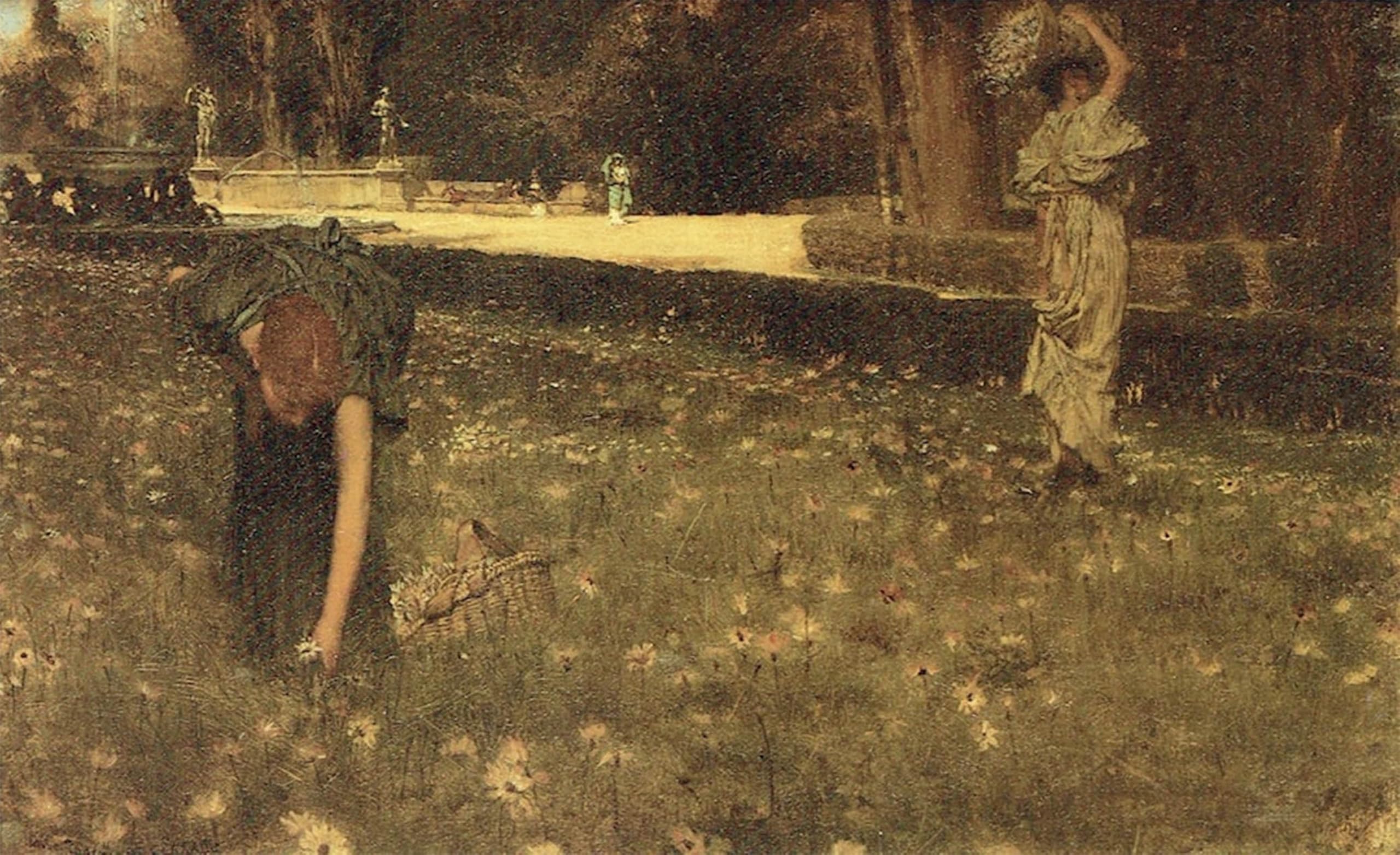 Tableau Alma-Tadema Printemps Villa poster sur toile 60x90cm art classique - 5