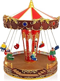 Tin Dreams | Carrusel Navidad con Movimiento, Música y Luces | Carrusel Columpios | Tiovivo Musical | Decoración Navideña ...