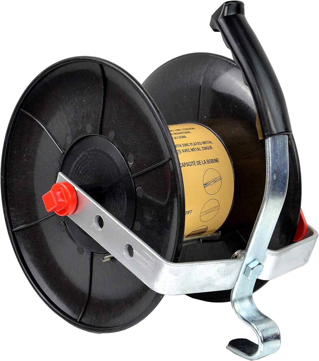 Zareba Self-Insulated Wire Reel for Electric Fencing - Agricultural Equipment - Farming Tools- Use with Wire or Polytape - 145