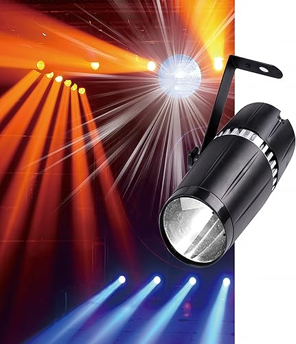 Miniatura 8 de Luz LED de escenario pinspot - SENLAN 9W RGB 3 en 1 luz de haz por control remoto IR