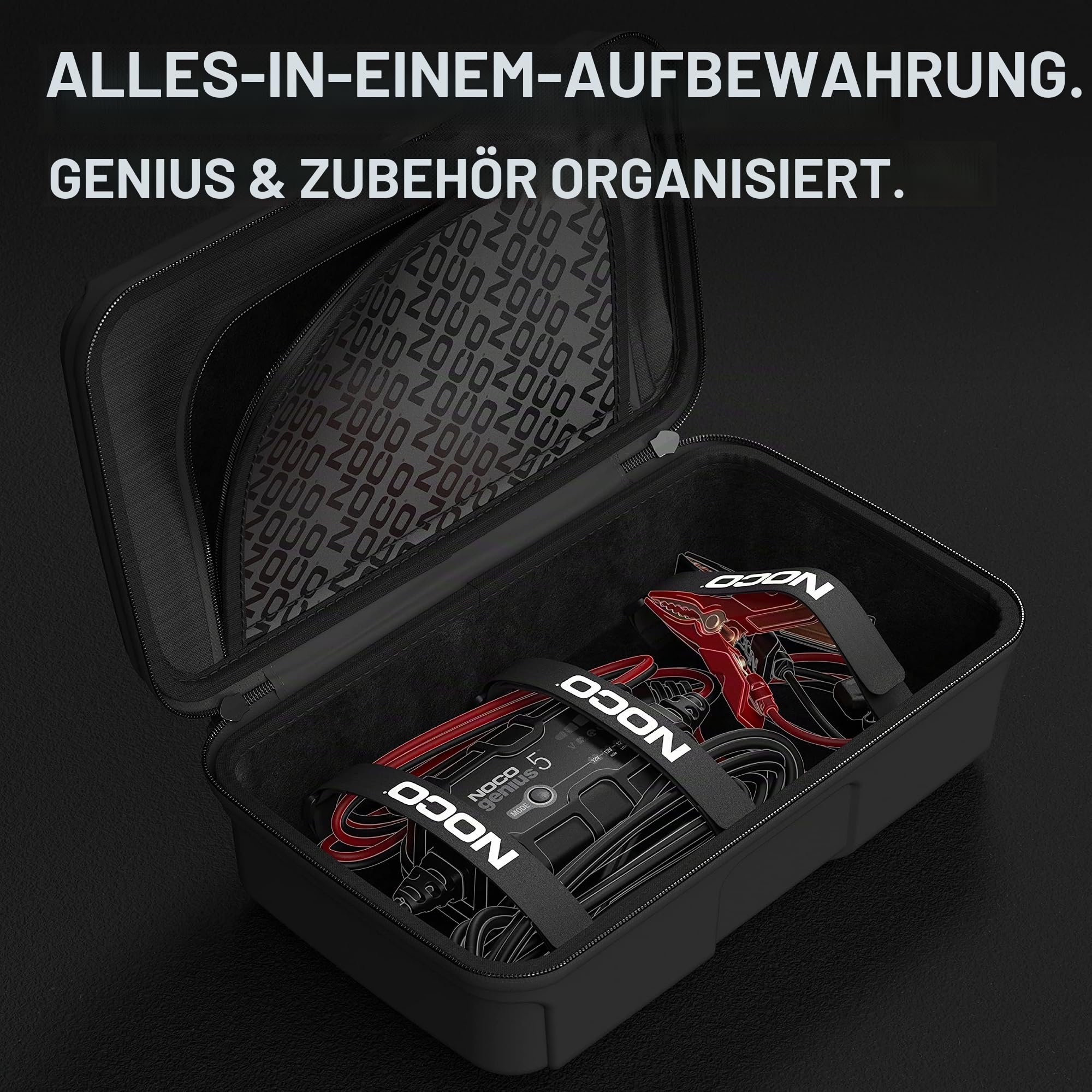 NOCO Boost HD GB70 2000A 12V UltraSafe Starthilfe Powerbank, Auto Batterie Booster & GC040 Universelle Eva-Schutzhülle für GENIUS1, GENIUS2, GENIUS5 und GENIUS10 Smart-Batterieladegeräte.