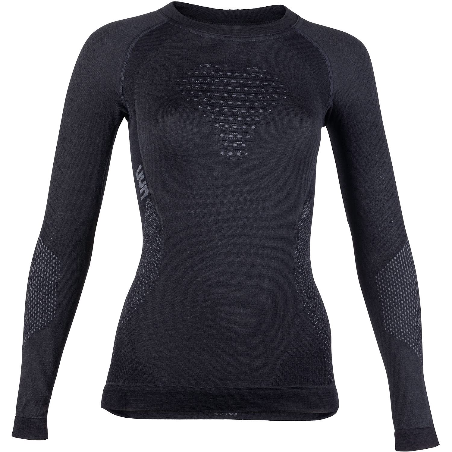 UYN Artze Wall Art Women's FUSYON UW LG_SL T-Shirt, Black/Anthracite/Anthracite, Small/Medium