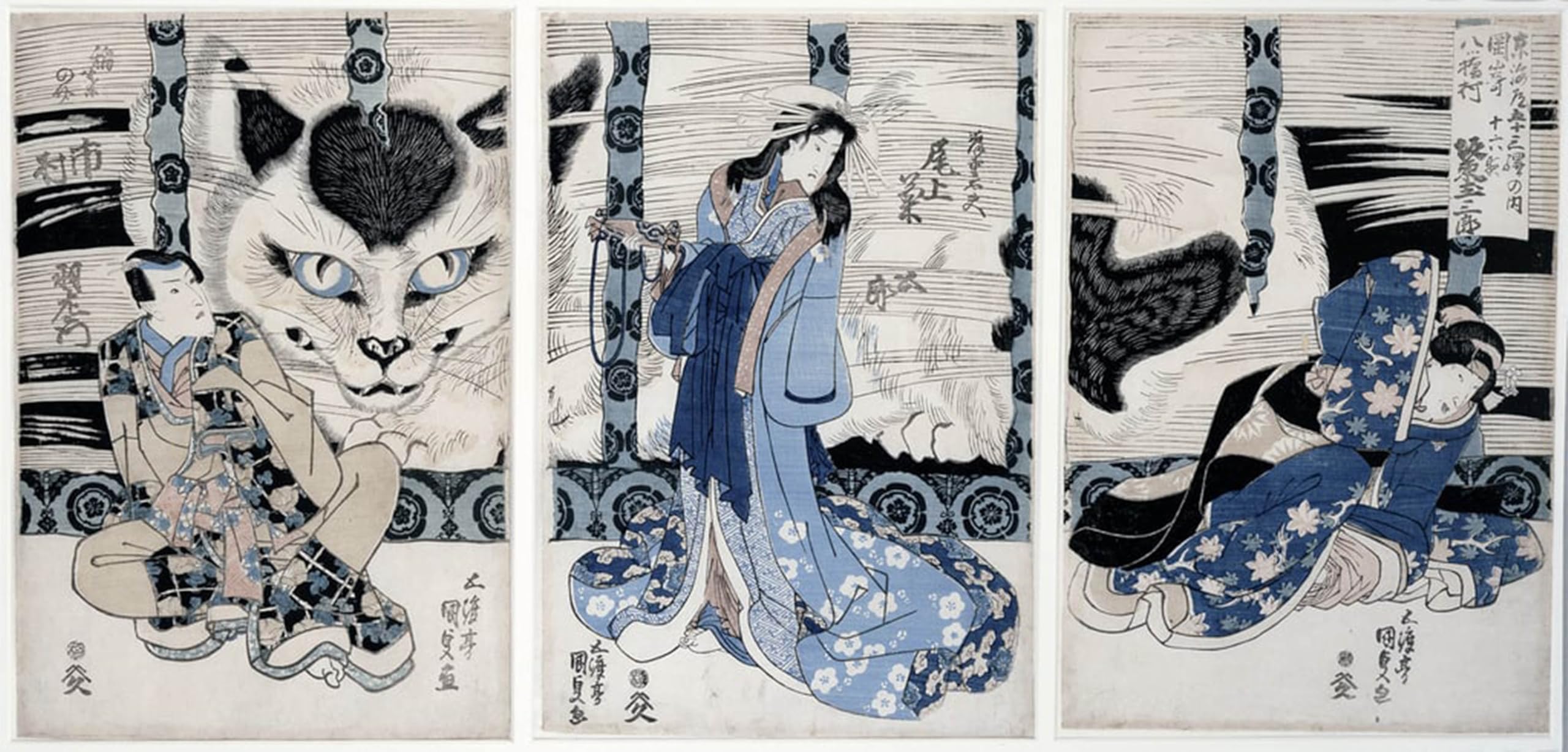 Serendipitp No Frame Abstract Painting Mural Print Picture Wall Decor Painting The Village Of Yatsuhashi At Okasaki By Utagawa Kunisada Vintage Wall Artwork For Home Decor 60X90cm
