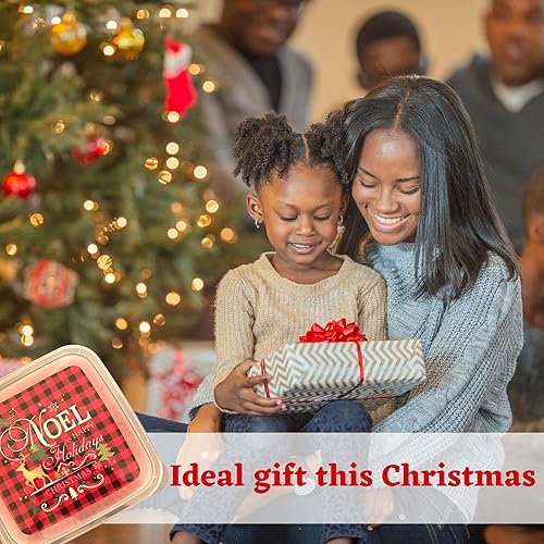 Miniatura 6 de GCM - Recipientes de almacenamiento de alimentos de forma cuadrada de Navidad con tapas a juego para preparación de comidas caja de almuerzo