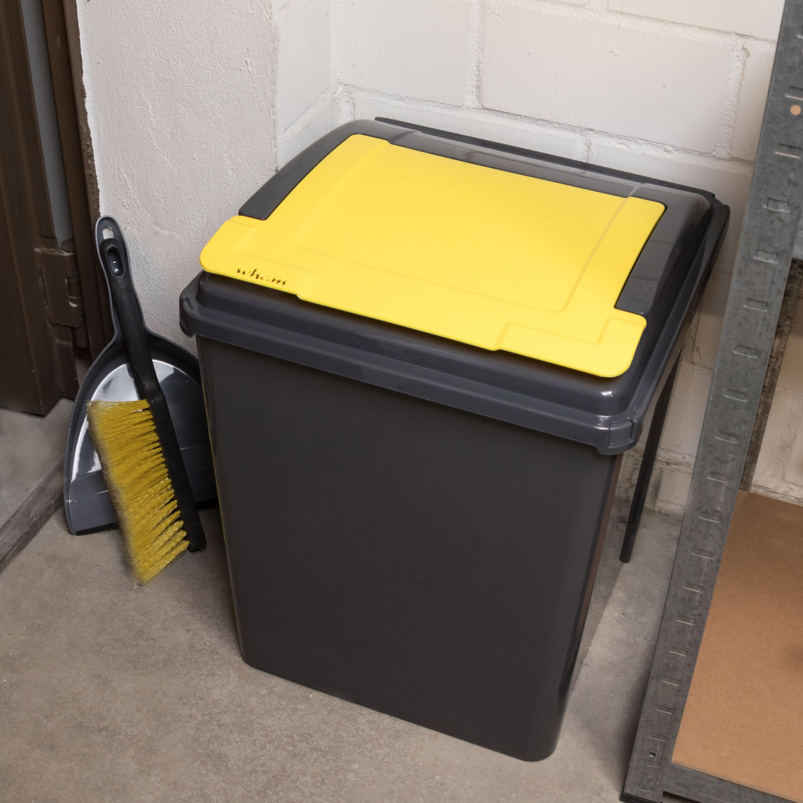Cubo Basura 50L Color Negro Verde Sistema separación 50l 50l