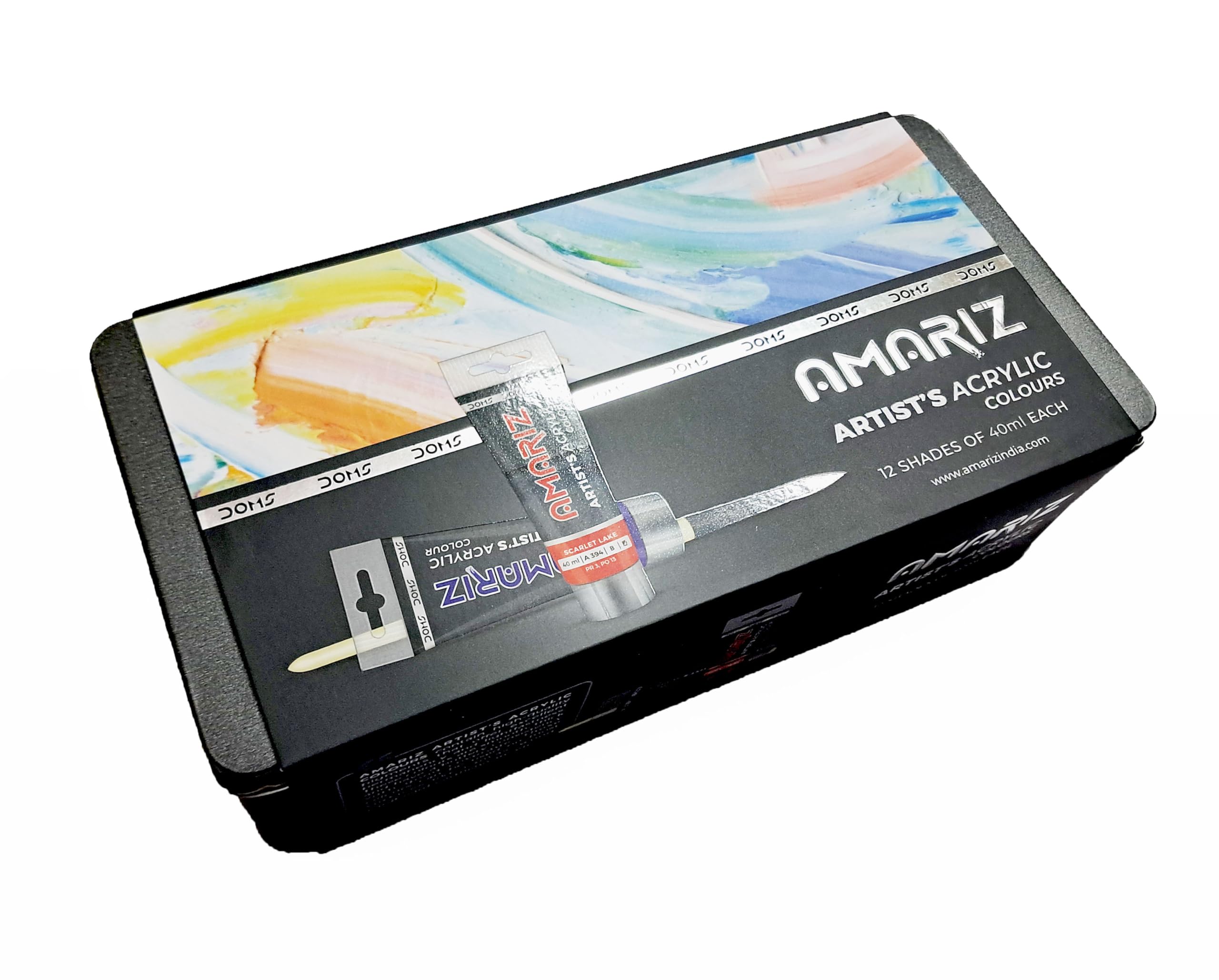Doms Amariz Artist'S Arcylic Colours |12 Shades Of 40Ml Each-picture-20